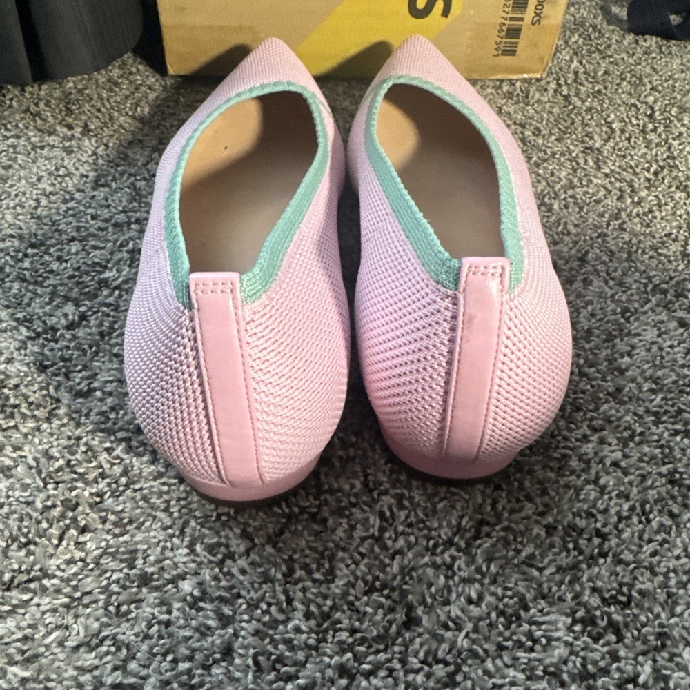 NEW Vionic Cameo Pink Knit Dahlia Pointy Toe Flats Women's Size 10 - Picture 4 of 6